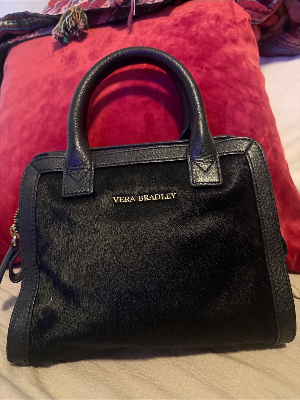 Vera Bradley Black Natalie Bag